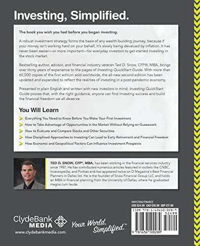 Investing QuickStart Guide: The Simplified Beginner's Guide to Successfully Navigating the Stock Market, Growing Your Wealth & Creating a Secure Financial Future (QuickStart Guides™ - Finance)